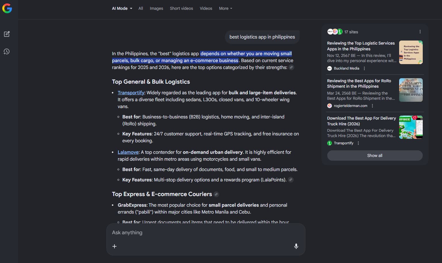 Google AI Mode optimization services from TBS Marketing