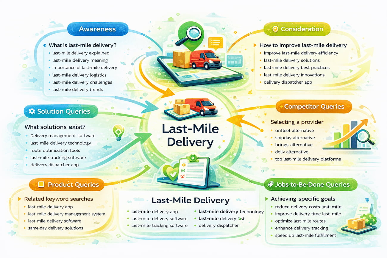Last Mile Delivery AI Mode qurry path analysis TBS marketing