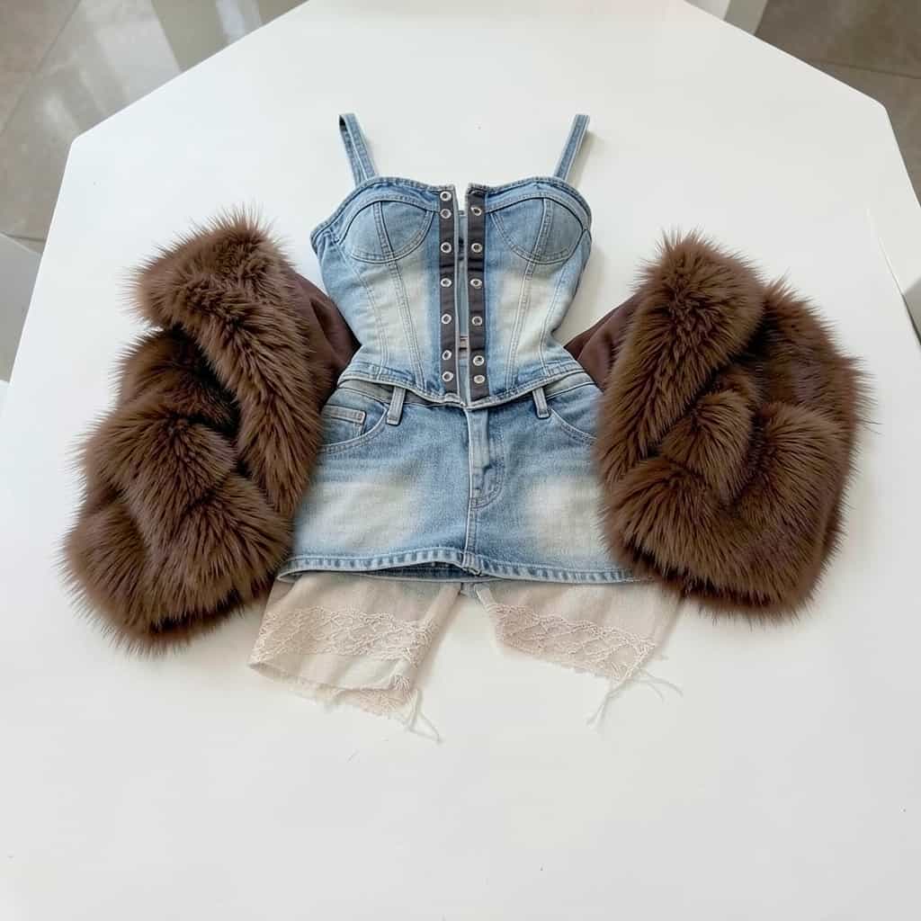 Clothes on a table - not good sales image