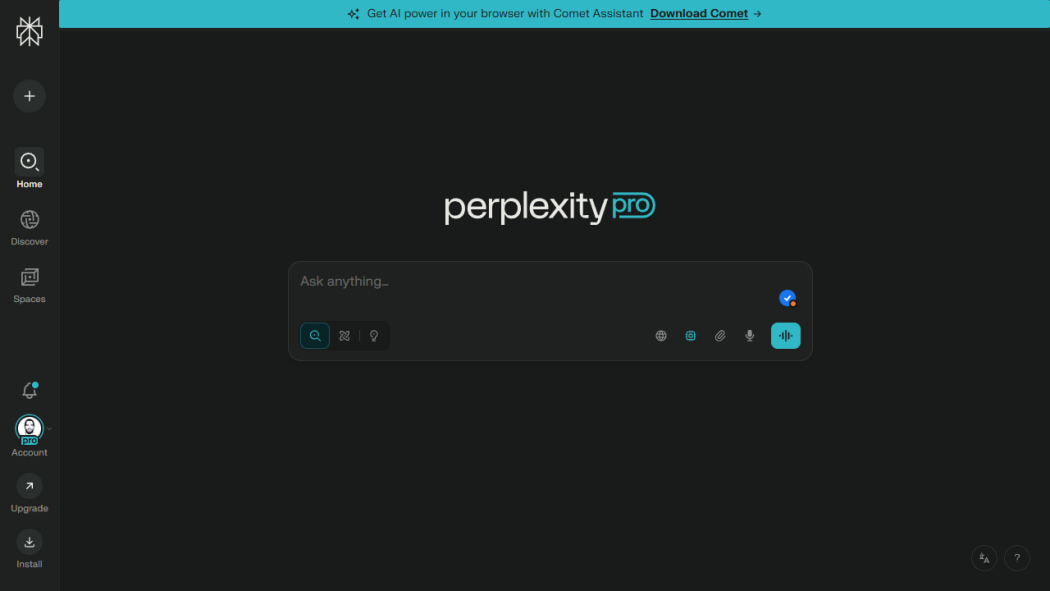 Perplexity Pro Research AI